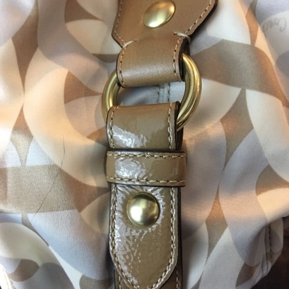 Y2K Coach Signature Cream Mad Large Maggie New Purse Bag Purse - Picture 8 of 8